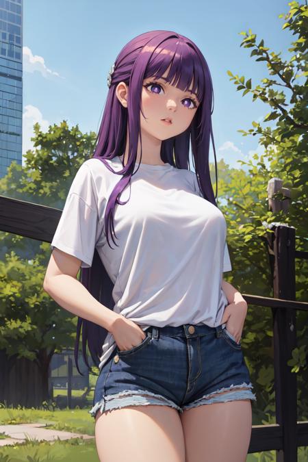 08761-2044885160-masterpiece, best quality, absurdres, perfect anatomy, 1girl, solo, FernFrieren, very long hair, purple eyes, (purple pupils), t.png